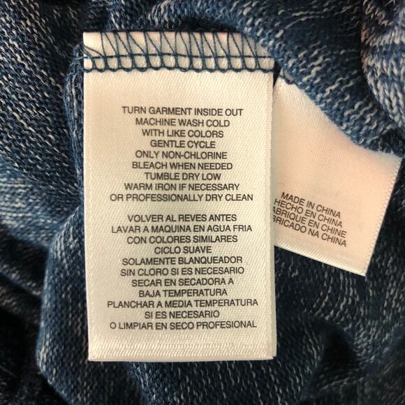 Rachel Roy Short Sleeve Faux Wrap Blue Top Size S - Picture 5 of 6